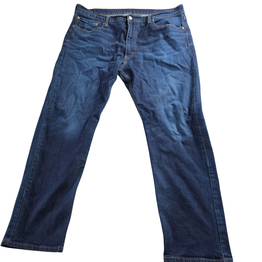 Levis 502 Taper Jeans Mens 40x30 Dark Wash Blue Denim Pants 29507-0087